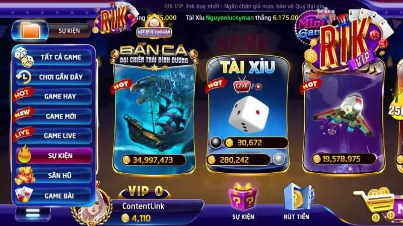 Khám phá thế giới giải trí đỉnh cao tại Cổng game Rikvip